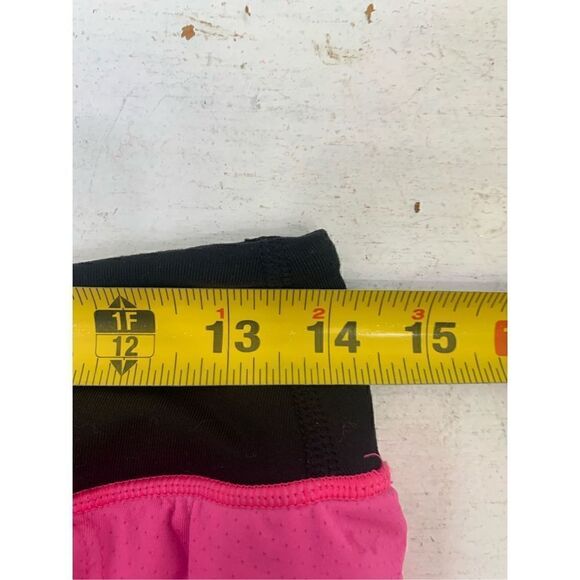 VSX Victoria’s Secret Sport Pink Black Biker Running Shorts Size S - Picture 9 of 9